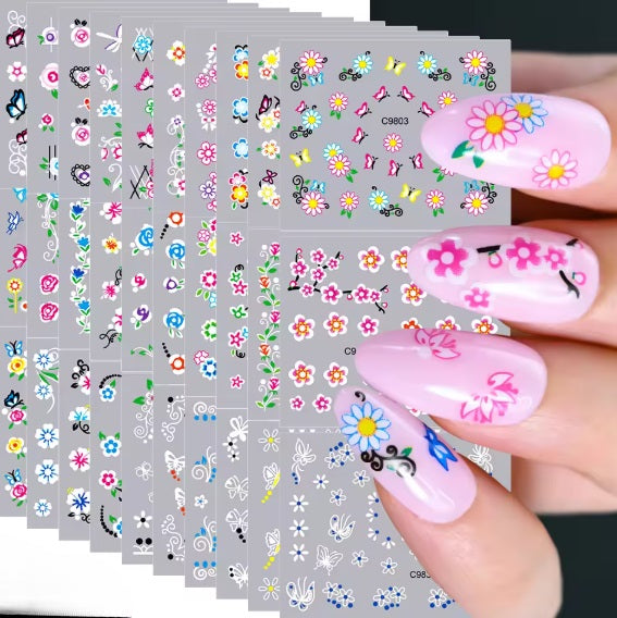 Autocollant ongle - FlowerNailStickers™ - Beauté Jouvence