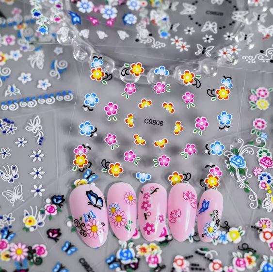 Autocollant ongle - FlowerNailStickers™ - Beauté Jouvence