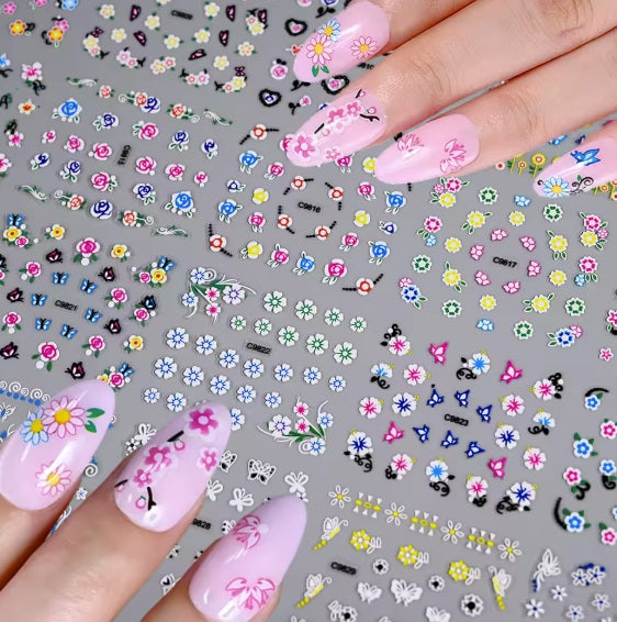 Autocollant ongle - FlowerNailStickers™ - Beauté Jouvence