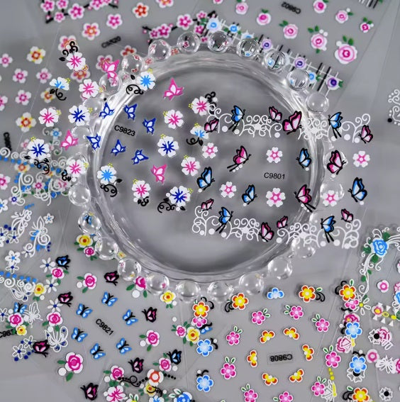 Autocollant ongle - FlowerNailStickers™ - Beauté Jouvence