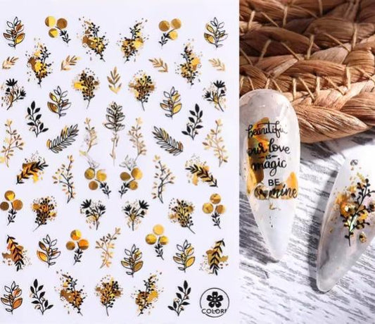 Autocollant ongle - GoldenNailStickers™ - Beauté Jouvence