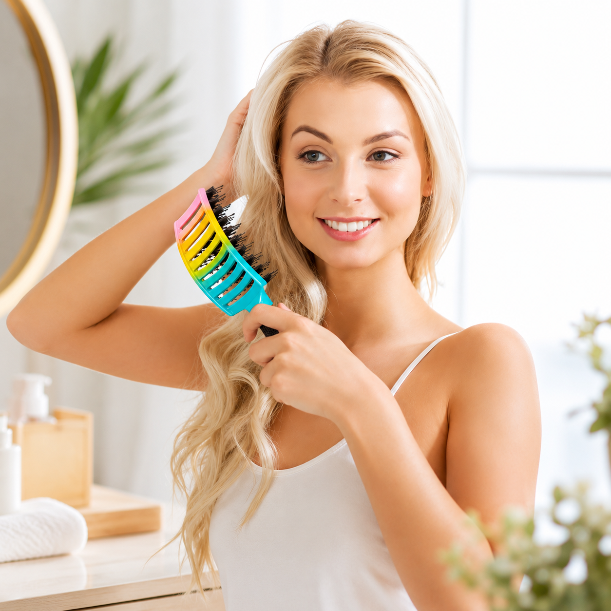 BROSSE A CHEVEUX - CurvedBrush™ - Beauté Jouvence