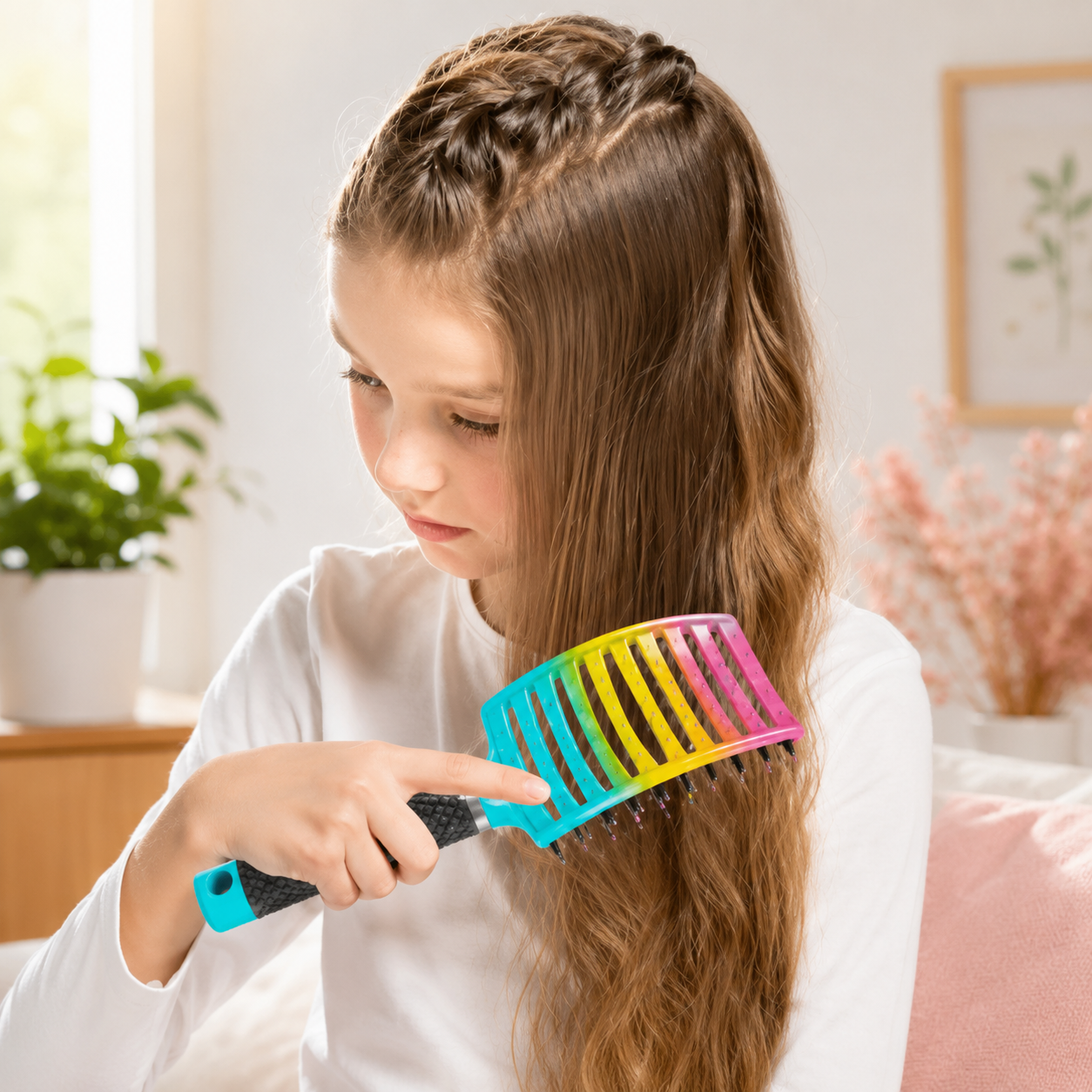 BROSSE A CHEVEUX - CurvedBrush™ - Beauté Jouvence