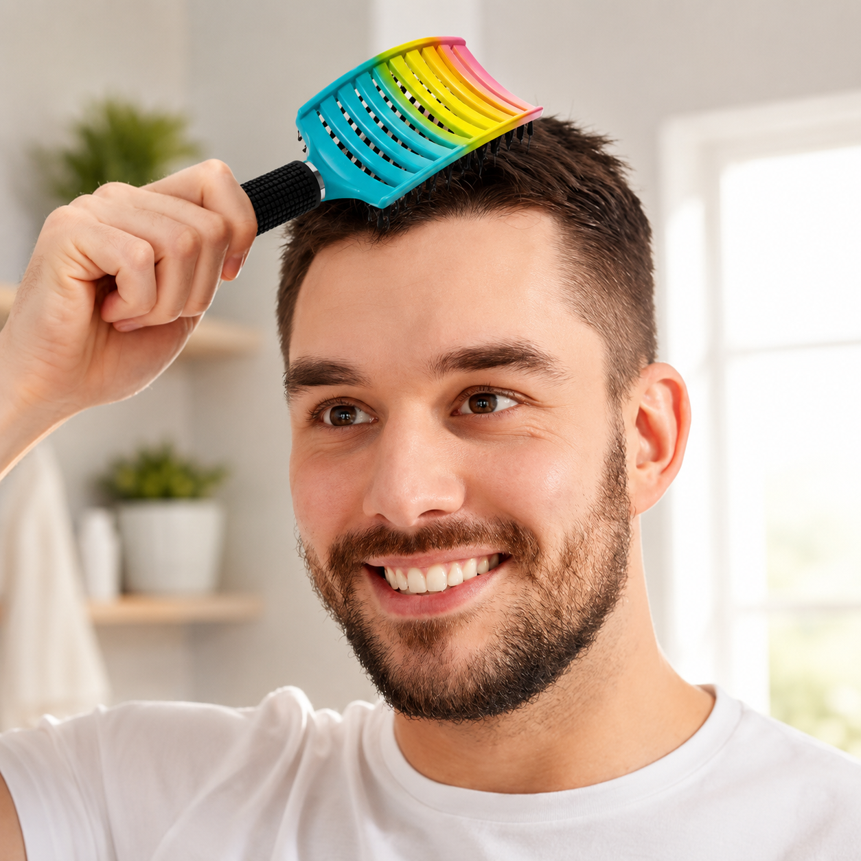 BROSSE A CHEVEUX - CurvedBrush™ - Beauté Jouvence