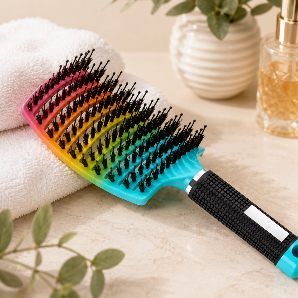 BROSSE A CHEVEUX - CurvedBrush™ - Beauté Jouvence