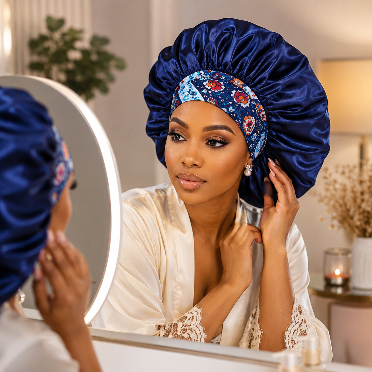 Bonnet cheveux satin - NightCare™ - Beauté Jouvence