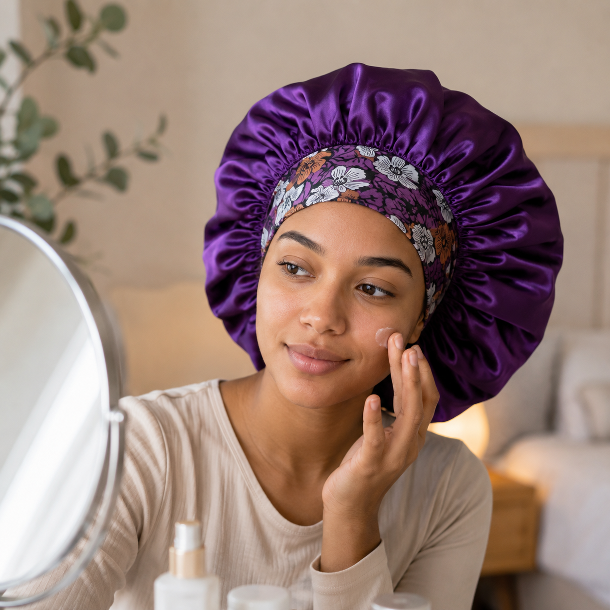 Bonnet cheveux satin - NightCare™ - Beauté Jouvence