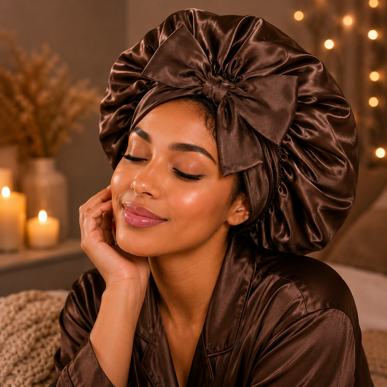 Bonnet de nuit satin - PureSatin™ - Beauté Jouvence