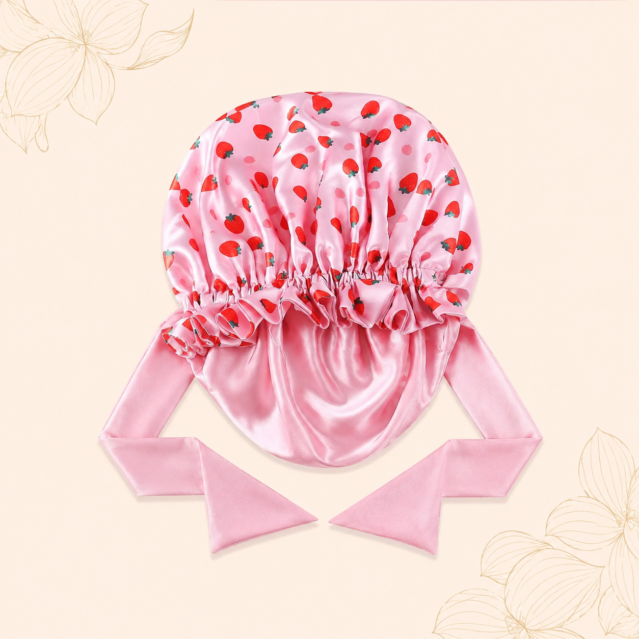 Bonnet en satin - Fraise de Soie™ - Beauté Jouvence