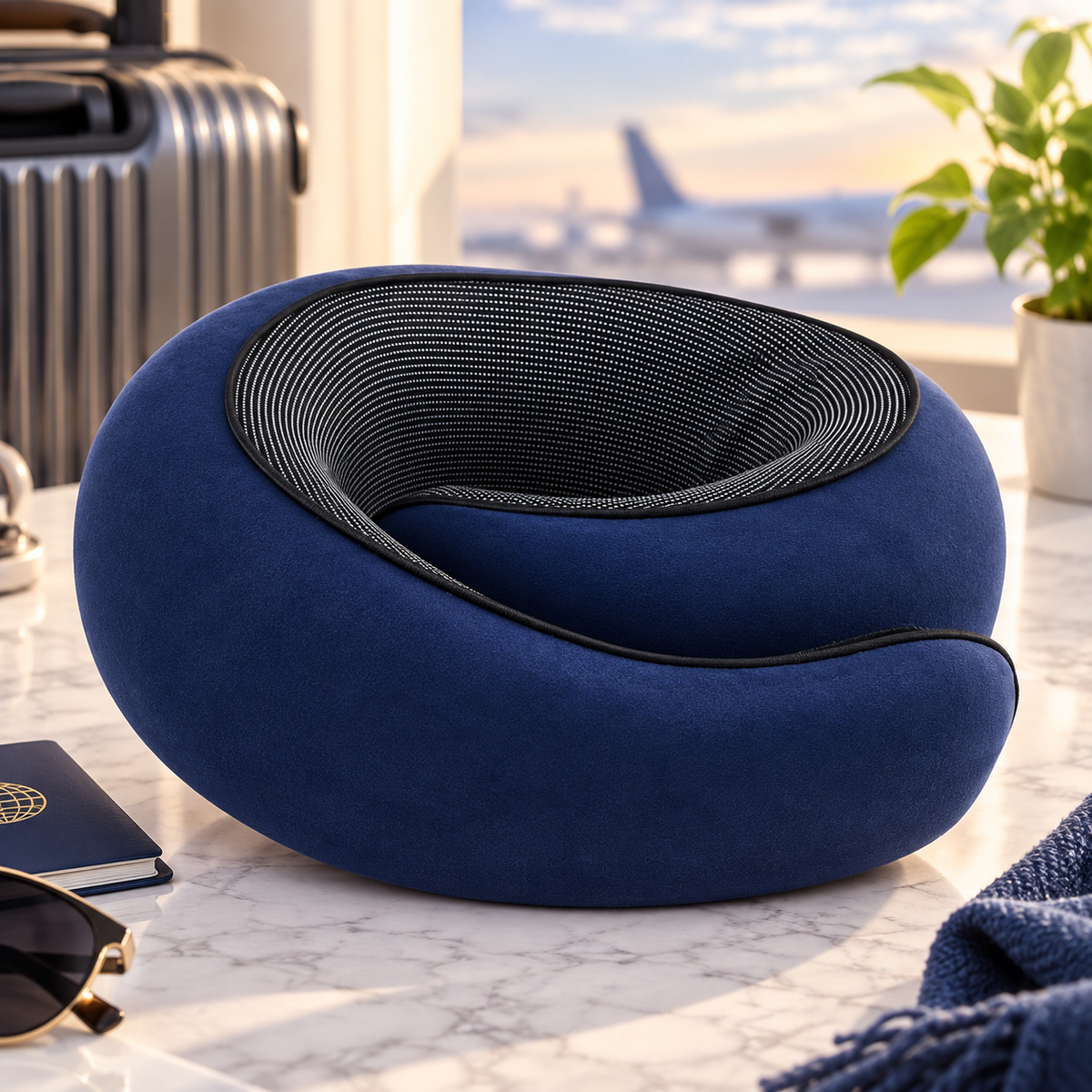 Oreiller de voyage mémoire de forme  - SnailPillow™ - Beauté Jouvence