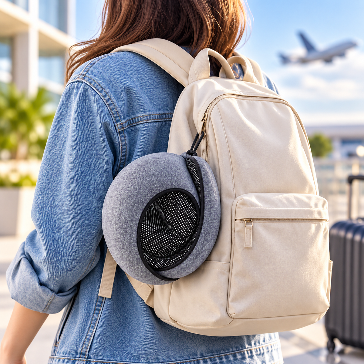 Oreiller de voyage mémoire de forme  - SnailPillow™ - Beauté Jouvence