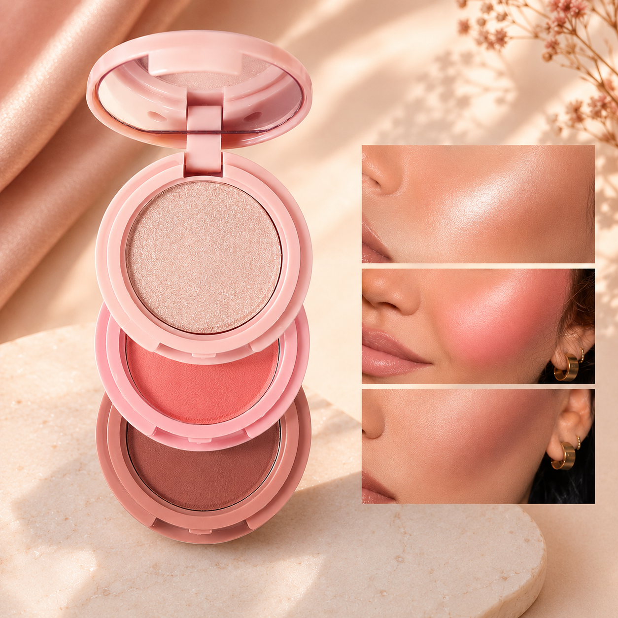 Palette maquillage - BeauTrio™ - Beauté Jouvence