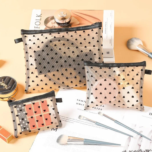 Trousse de maquillage pour femme - HeartTrio™ - Beauté Jouvence